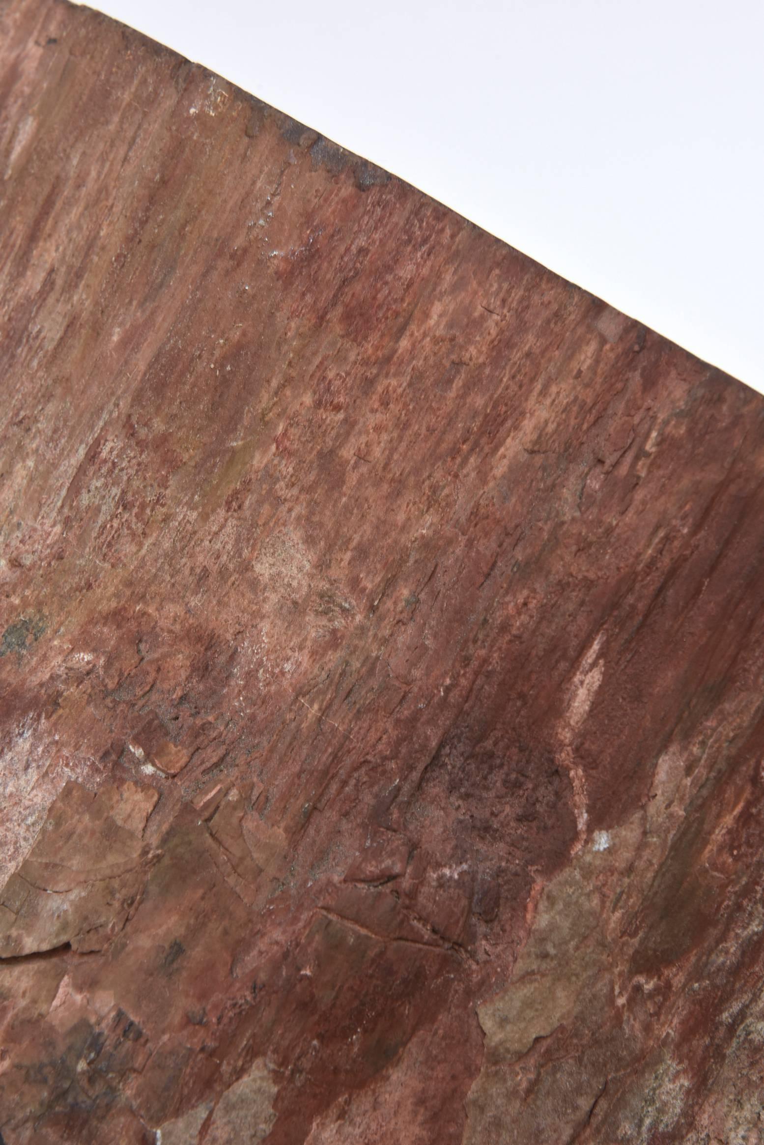 Petrified Wood on Custom Stainless Steel Swivel and Pivot Base  3