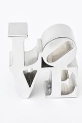Vintage Robert Indiana "Love" Paperweight Sculpture / Desk Accessory