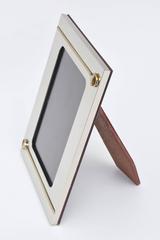 Italian Vintage Gucci Gold-Plated & Silver- Plate Picture Frame/ Desk Accessory