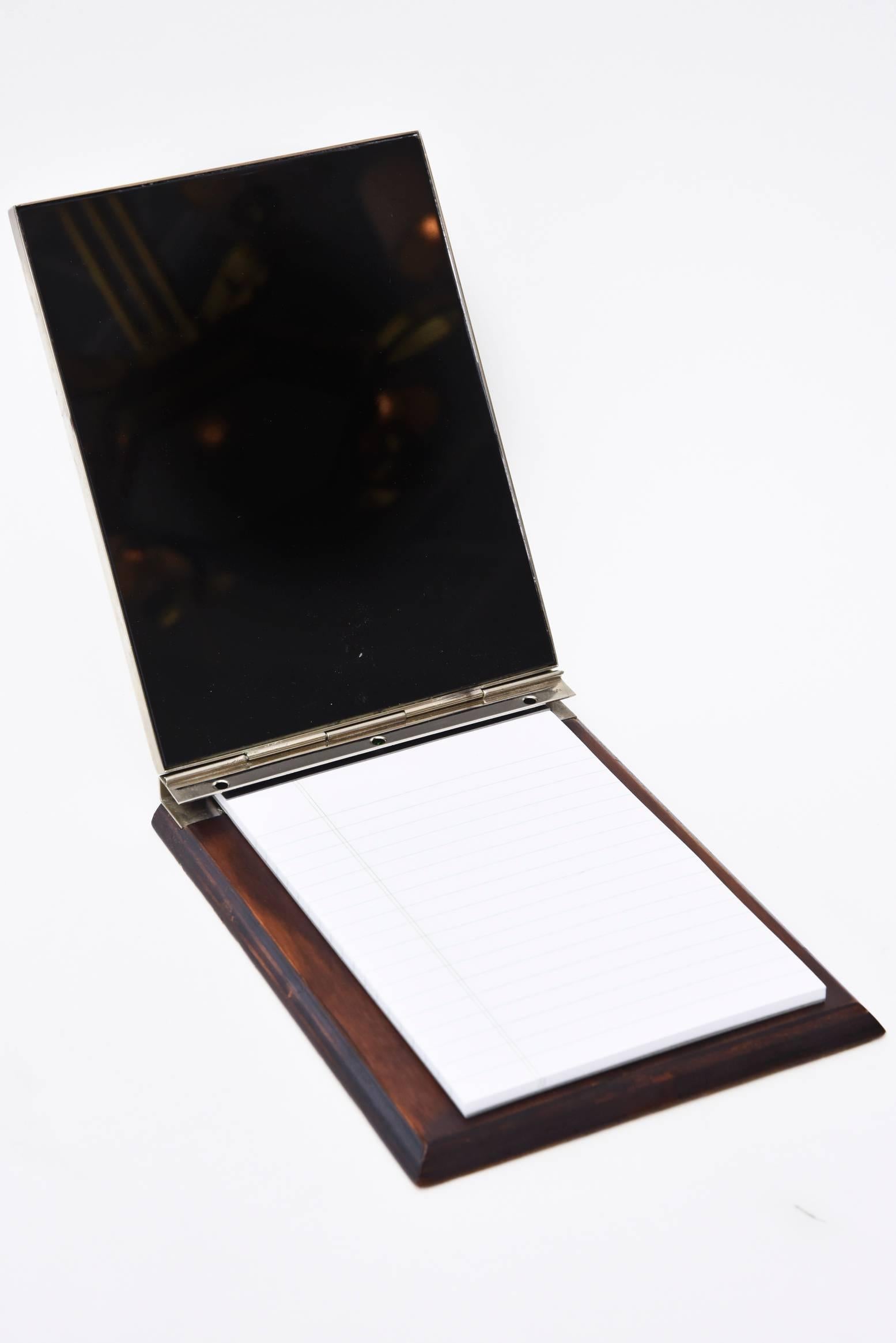 Modern Vintage Gucci Note Pad Holder and Desk Accessory For Sale