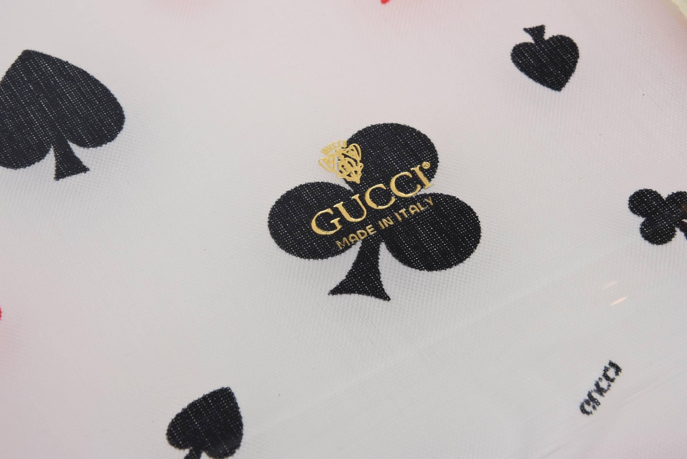 Gucci Lucite Serving Tray Barware Vintage In Good Condition In North Miami, FL