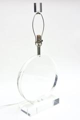 Springer Style Lucite Lamp Signed Marlee Vintage, French