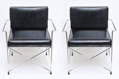 Pair of Vintage DIA X-Frame Lounge or Side Chairs