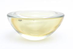 Italian Murano Geode Sommerso Glass Bowl
