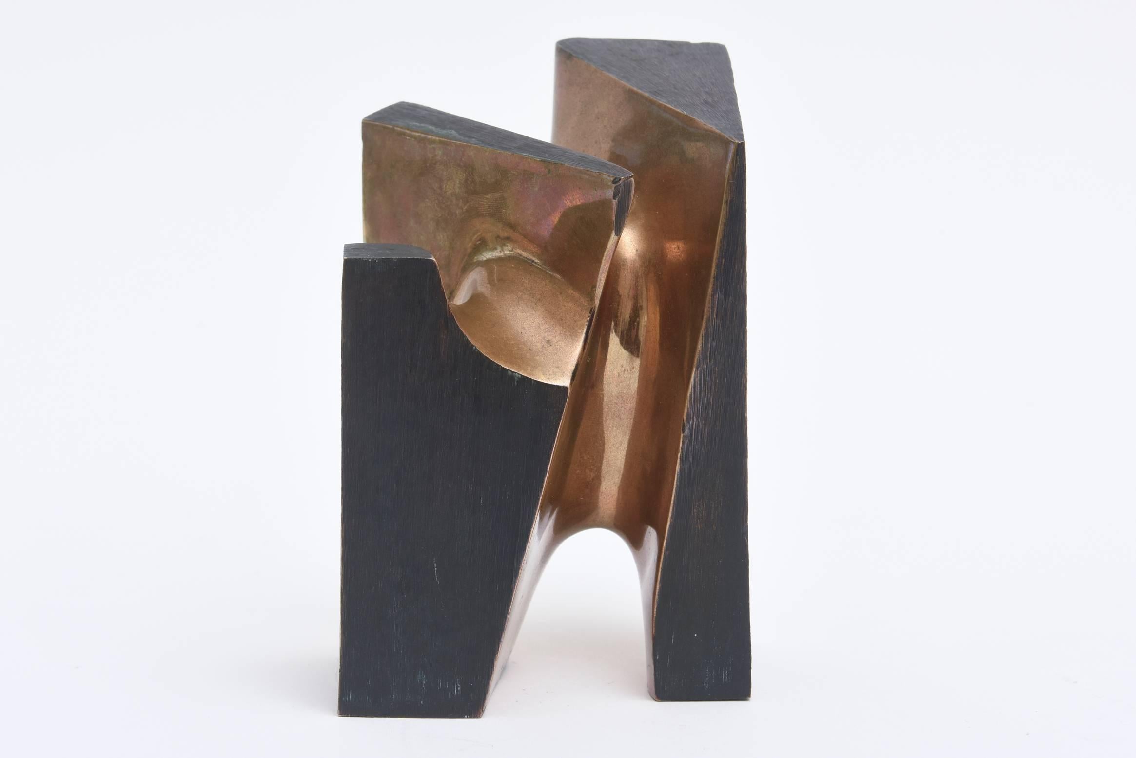 Organic Modern Lorenzo Frechila Del Rey Architectural Limited Edition Abstract Bronze Sculpture