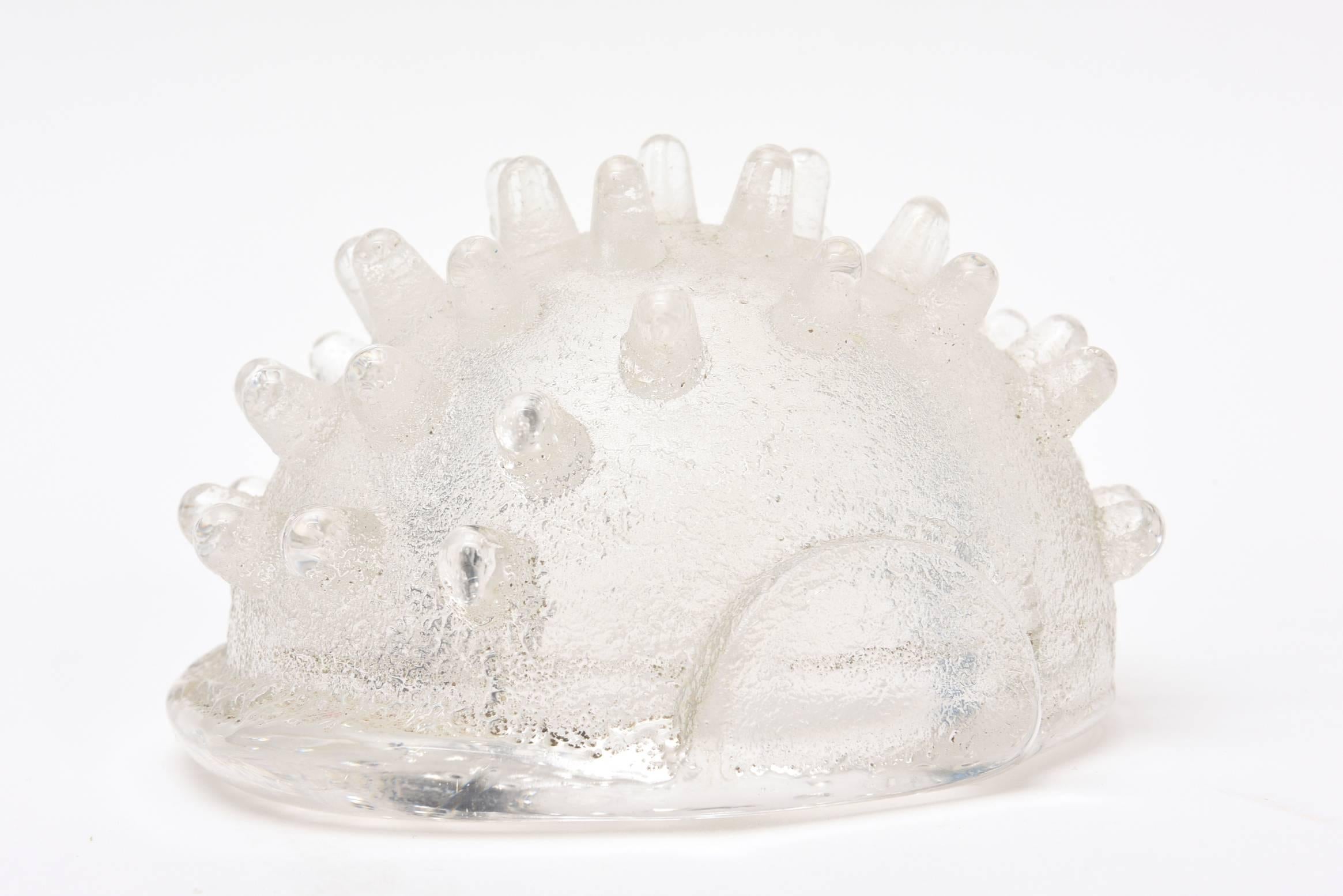 David Chatt Spiky Glass Sculptural Bowl Barware For Sale 2