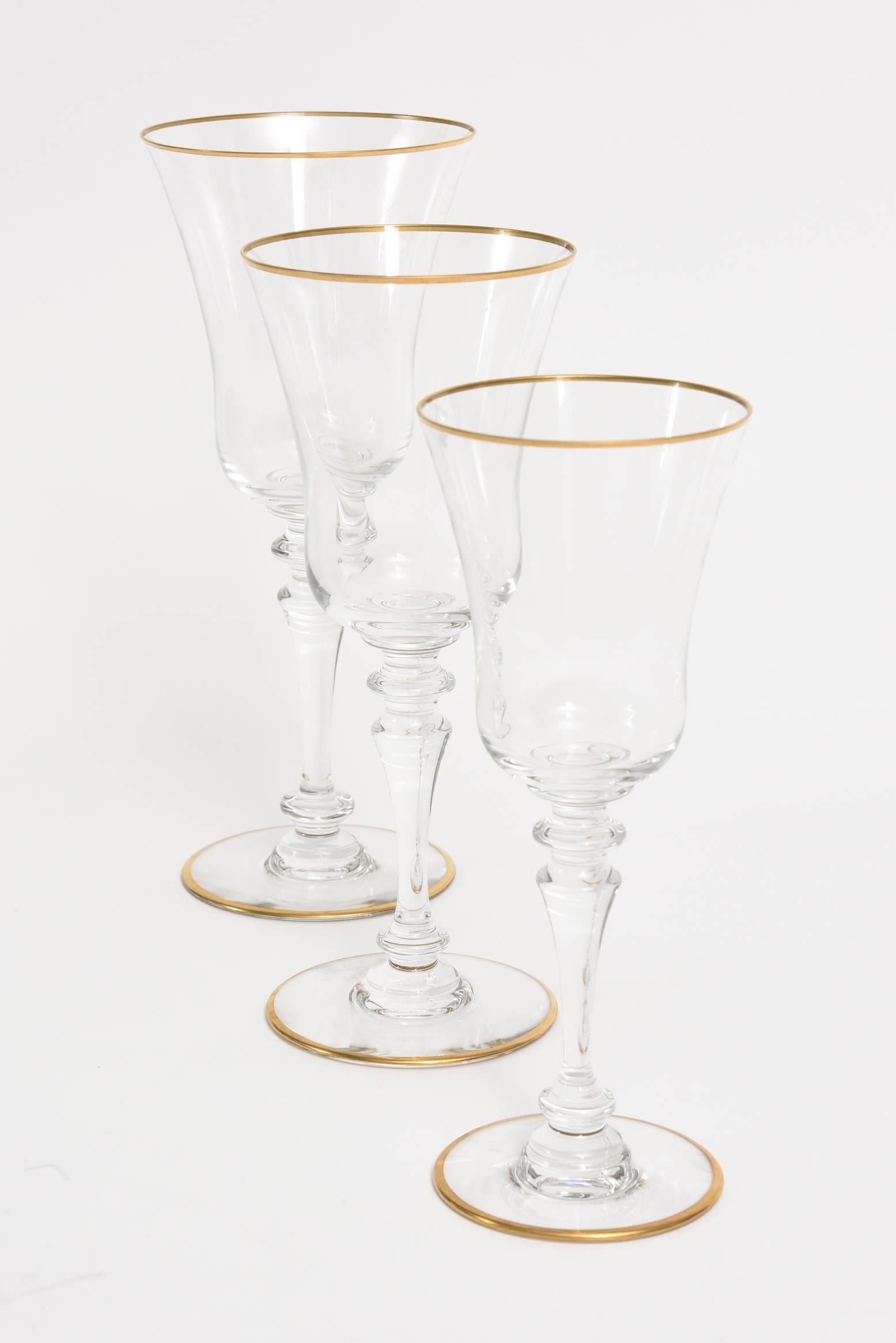 Late 20th Century Set of 34 Baccarat Vintage 