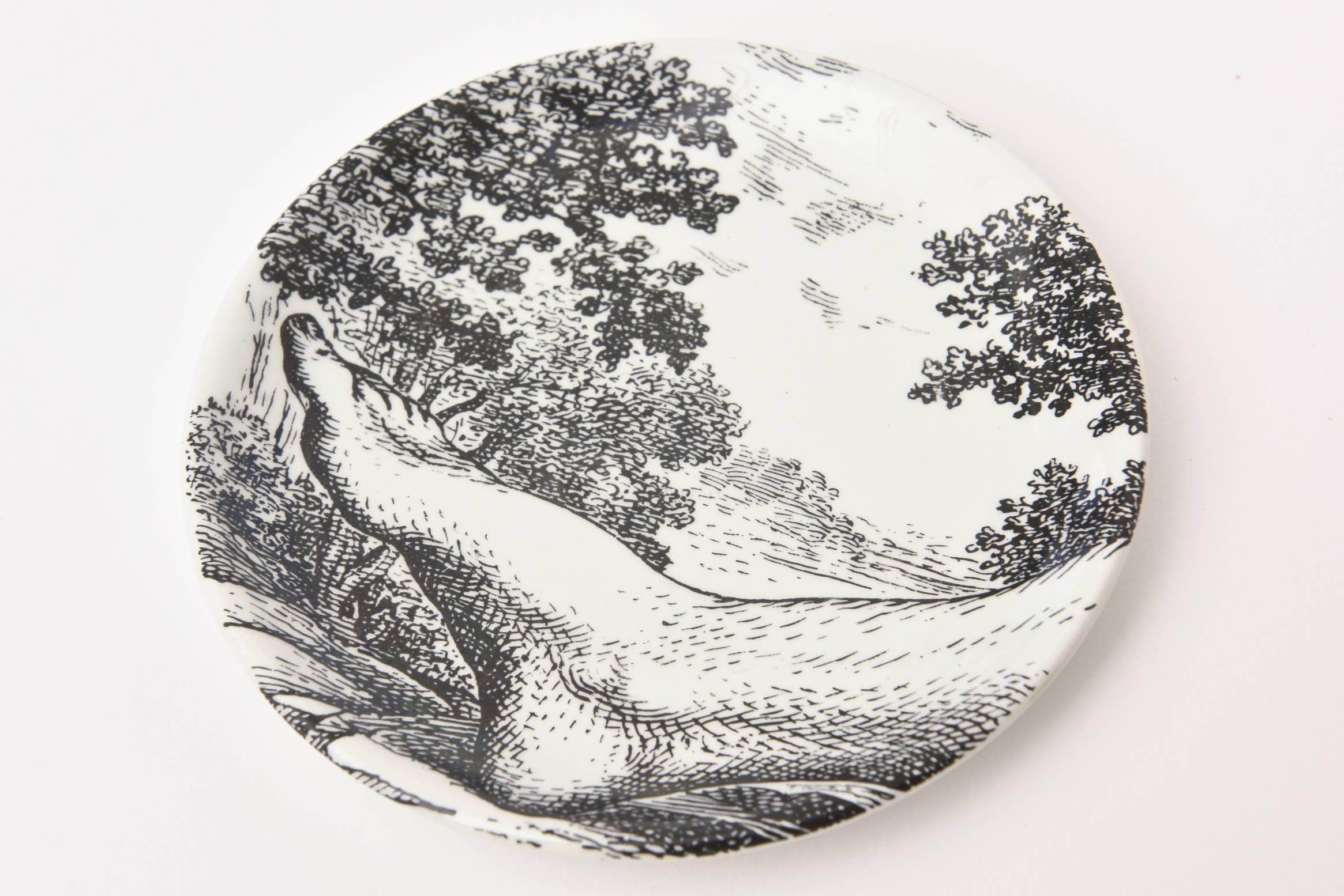Piero Fornasetti Porcelain Coasters 