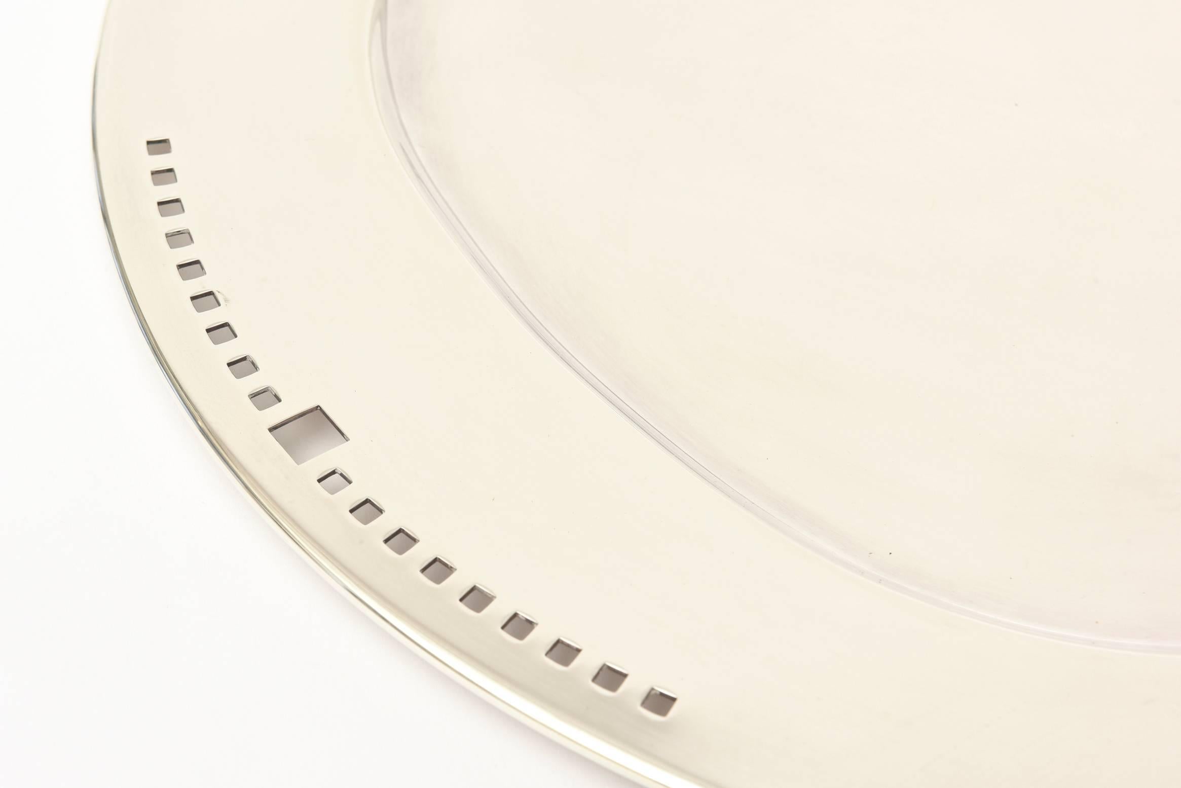 Silver Plate Richard Meier for Swid Powell Silver-Plate Skyscraper Tray / Barware