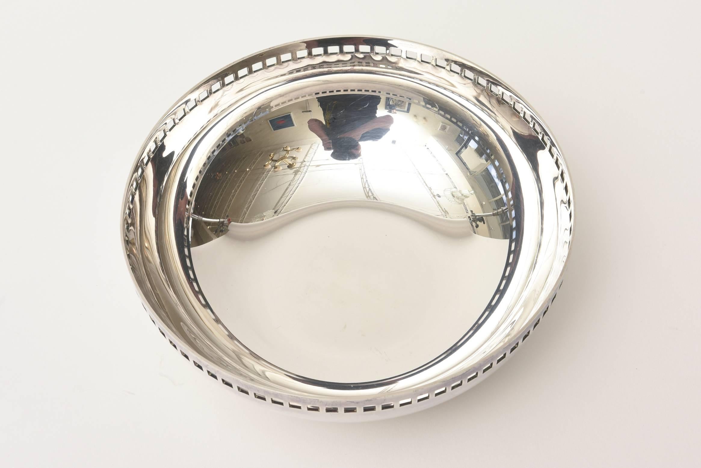 Italian Richard Meier for Swid Powell Skyscraper Silver- Plate Bowl