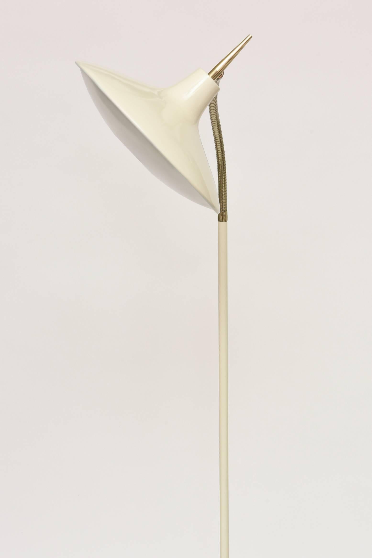 Italian Gio Ponti Style Arched Floor Lamp  1