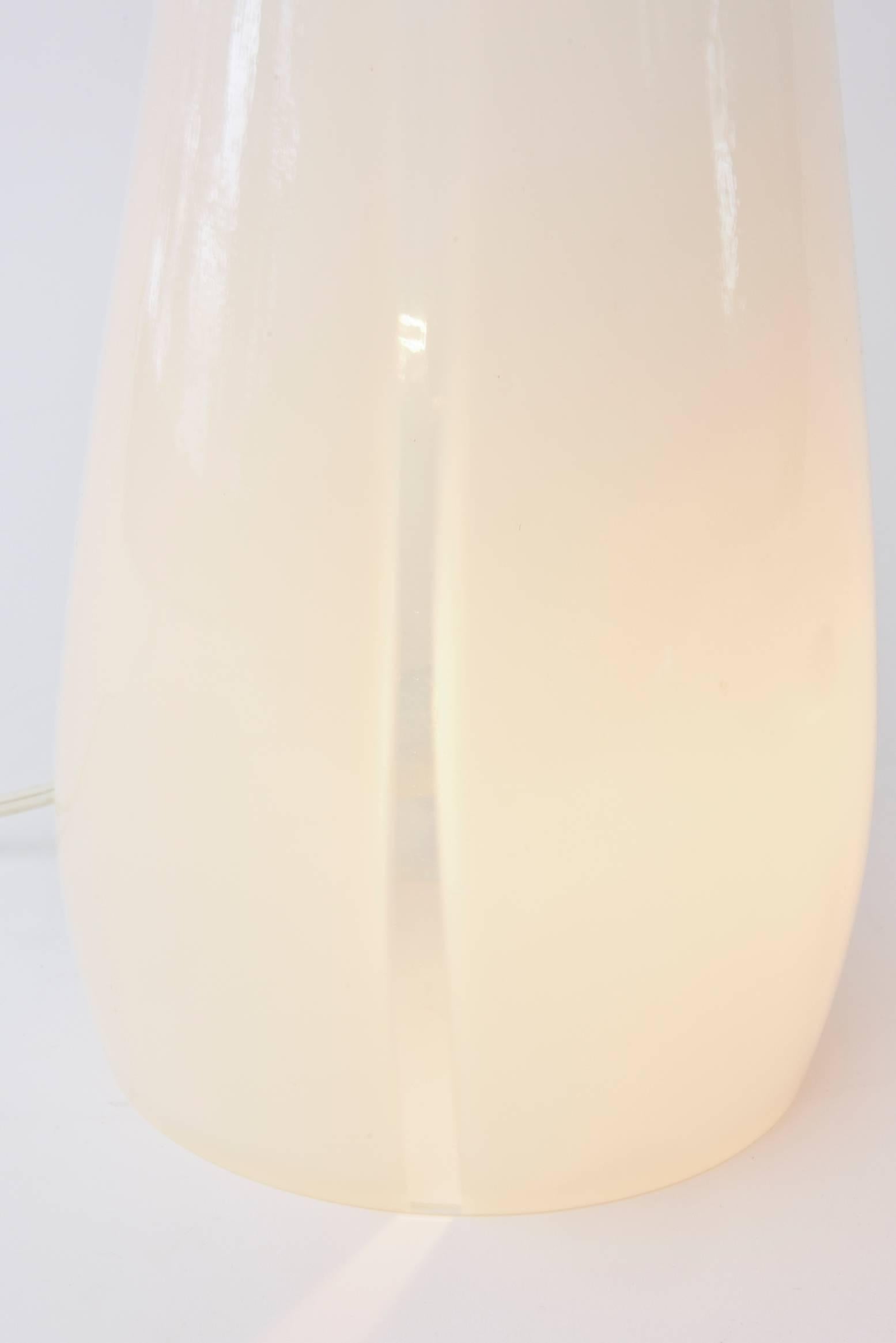 Late 20th Century Vistosi Murano Glass Lamp Vintage