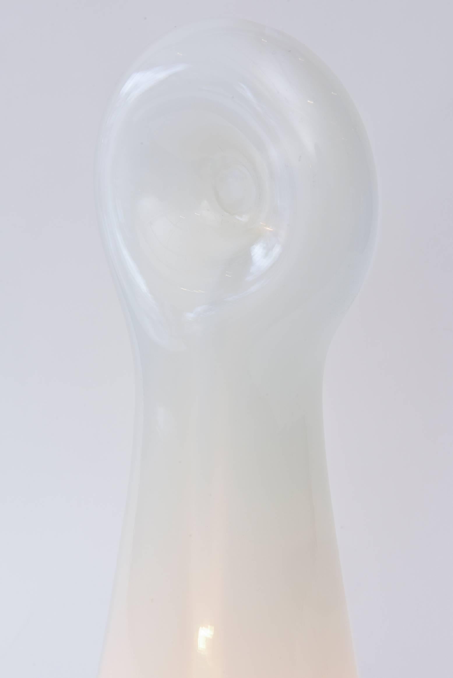 Vistosi Murano Glass Lamp Vintage In Good Condition In North Miami, FL