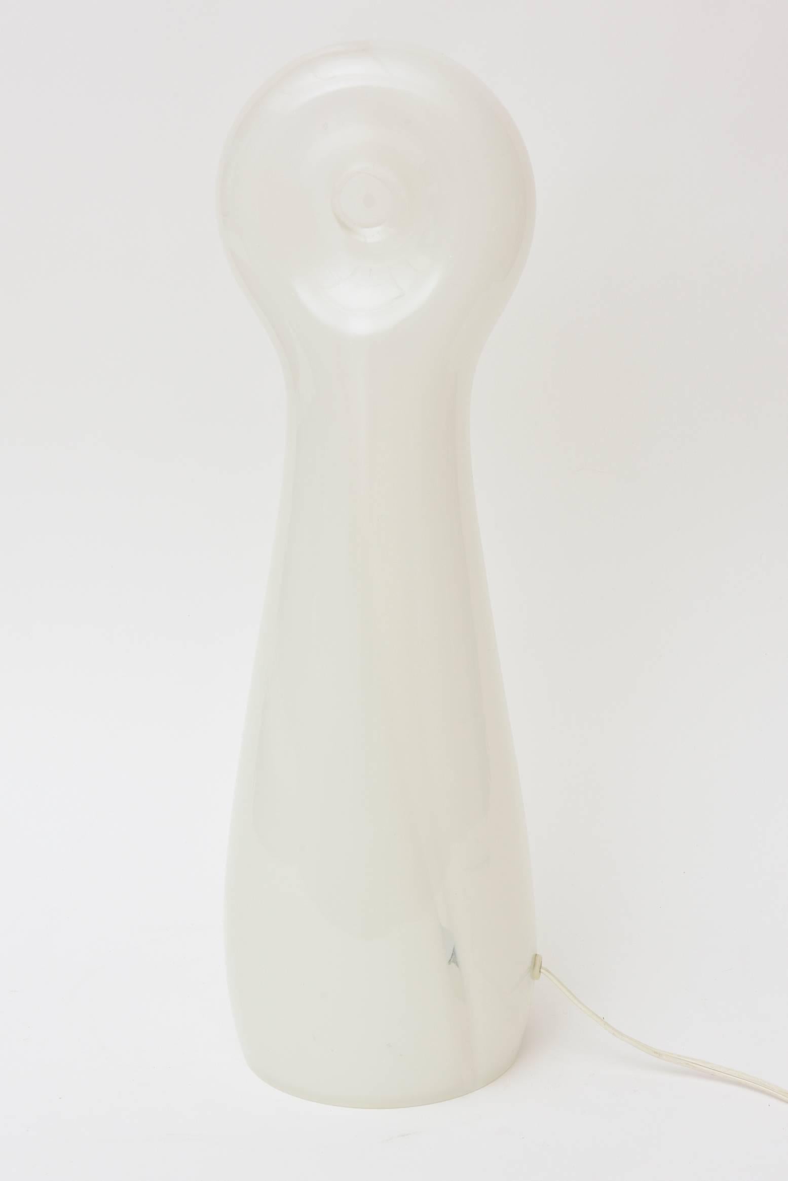 Blown Glass Vistosi Murano Glass Lamp Vintage