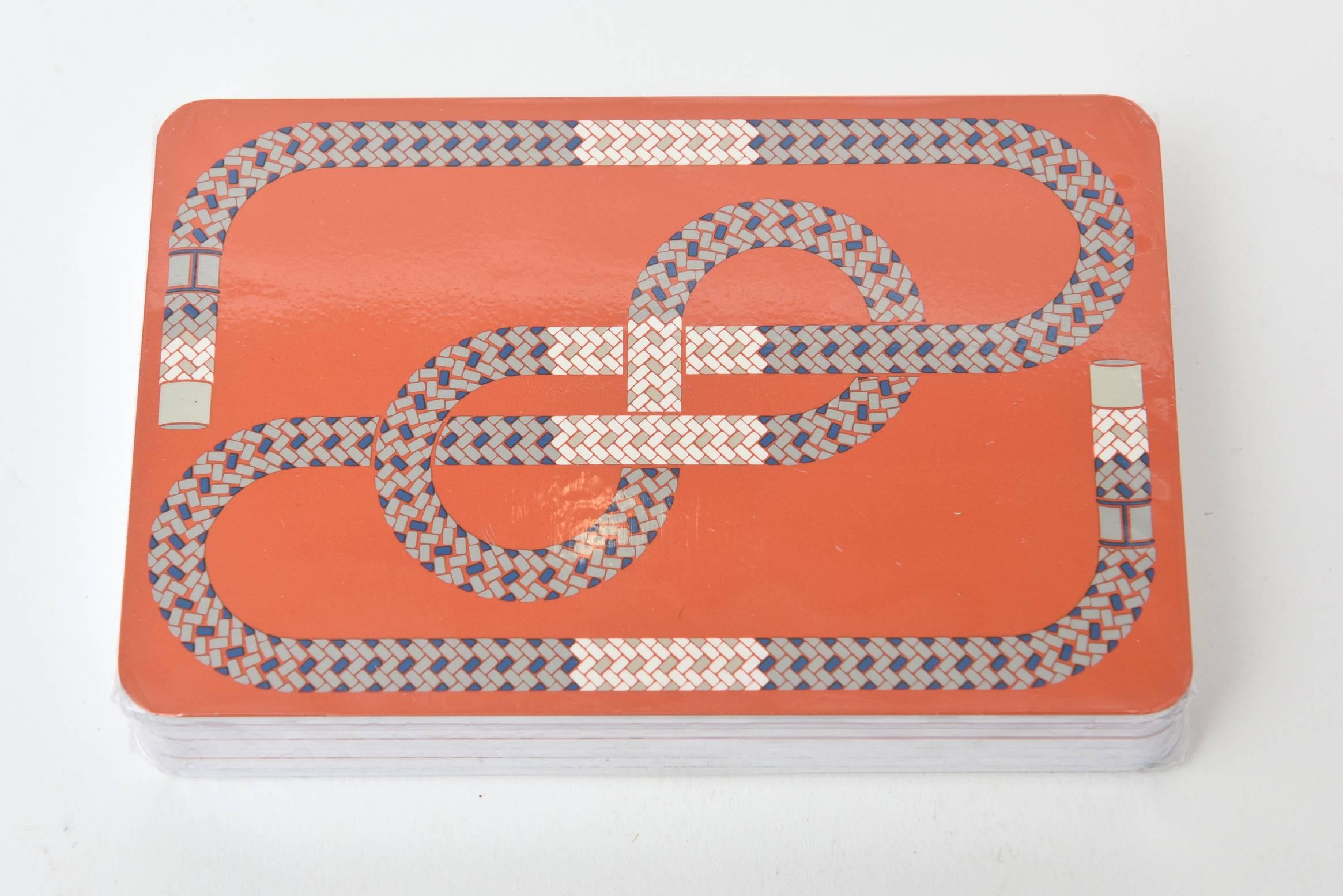 Late 20th Century Hermes Geometric Playing Cards