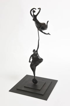 Original Vintage-Bronze-Skulptur von Abigail Varela