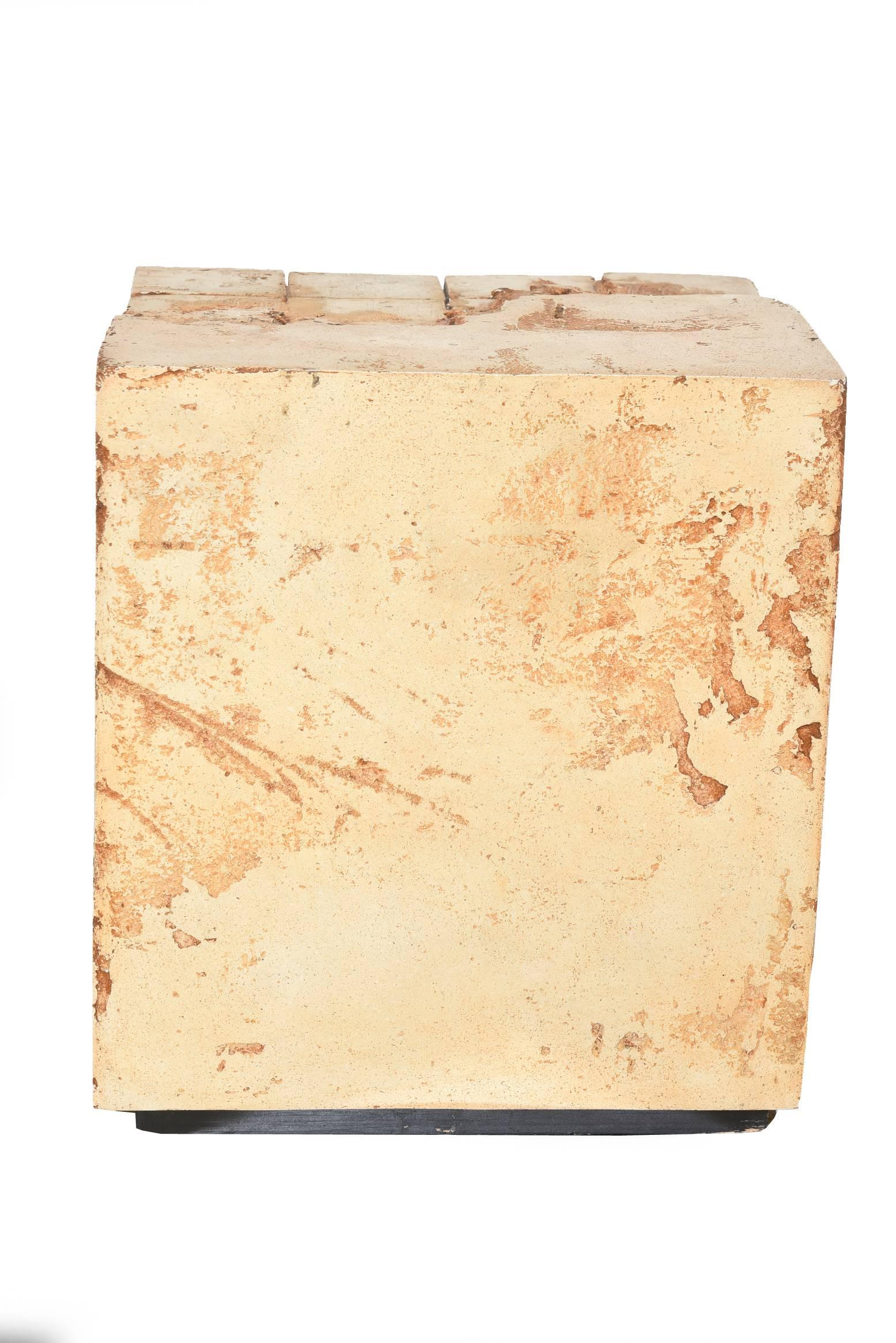 Organico moderno Samuel Pancer Vintage Architectural Fiberglass Scultura quadrata unica nel suo genere in vendita