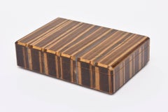 Tiger-Eye European Hinged Box Vintage Desk Accessoire
