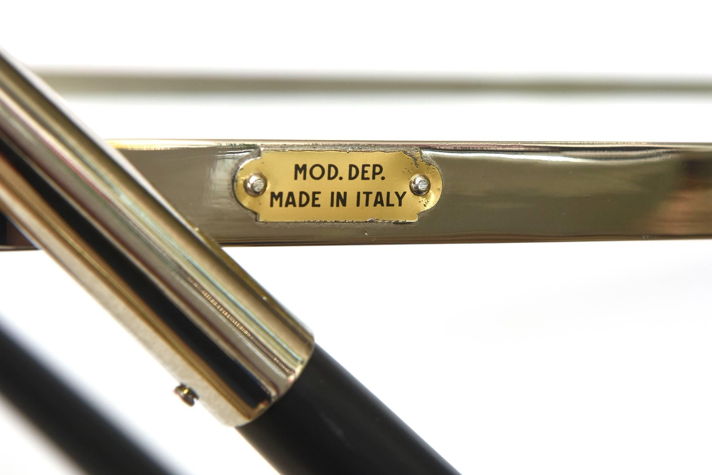 Cesare Lacca Restored Wood Nickel Bar Cart or Trolley Italian Mid-Century Modern 5