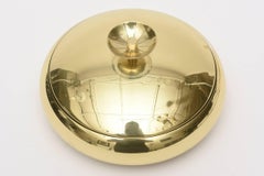 Tommi Parzinger Mid Century Modern Brass Box or Bowl/ Serving Bowl