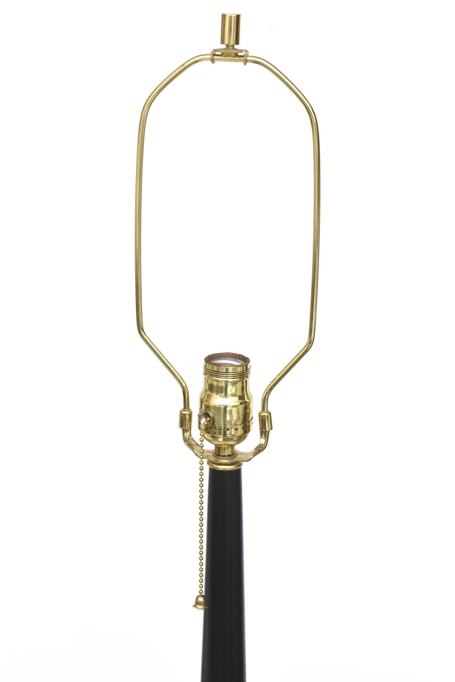 Brass Tommi Parzinger Tripod Table Floor Lamp Mid-Century Modern