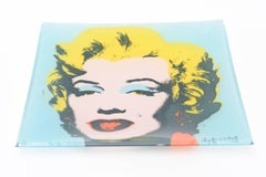 Andy Warhol "Marilyn Monroe" Glass Square Dish/ Plate or Tray