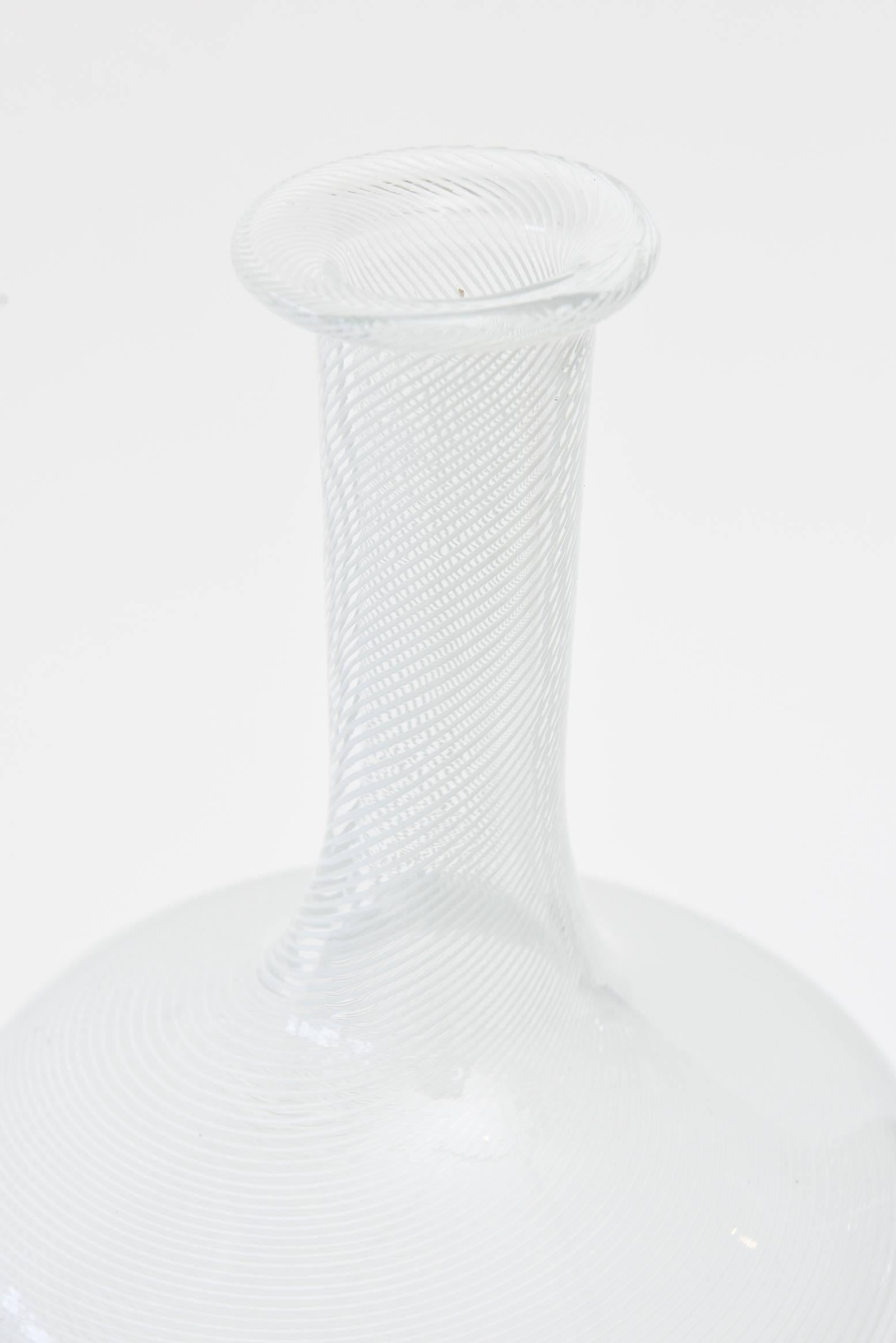 murano glass decanter with stopper