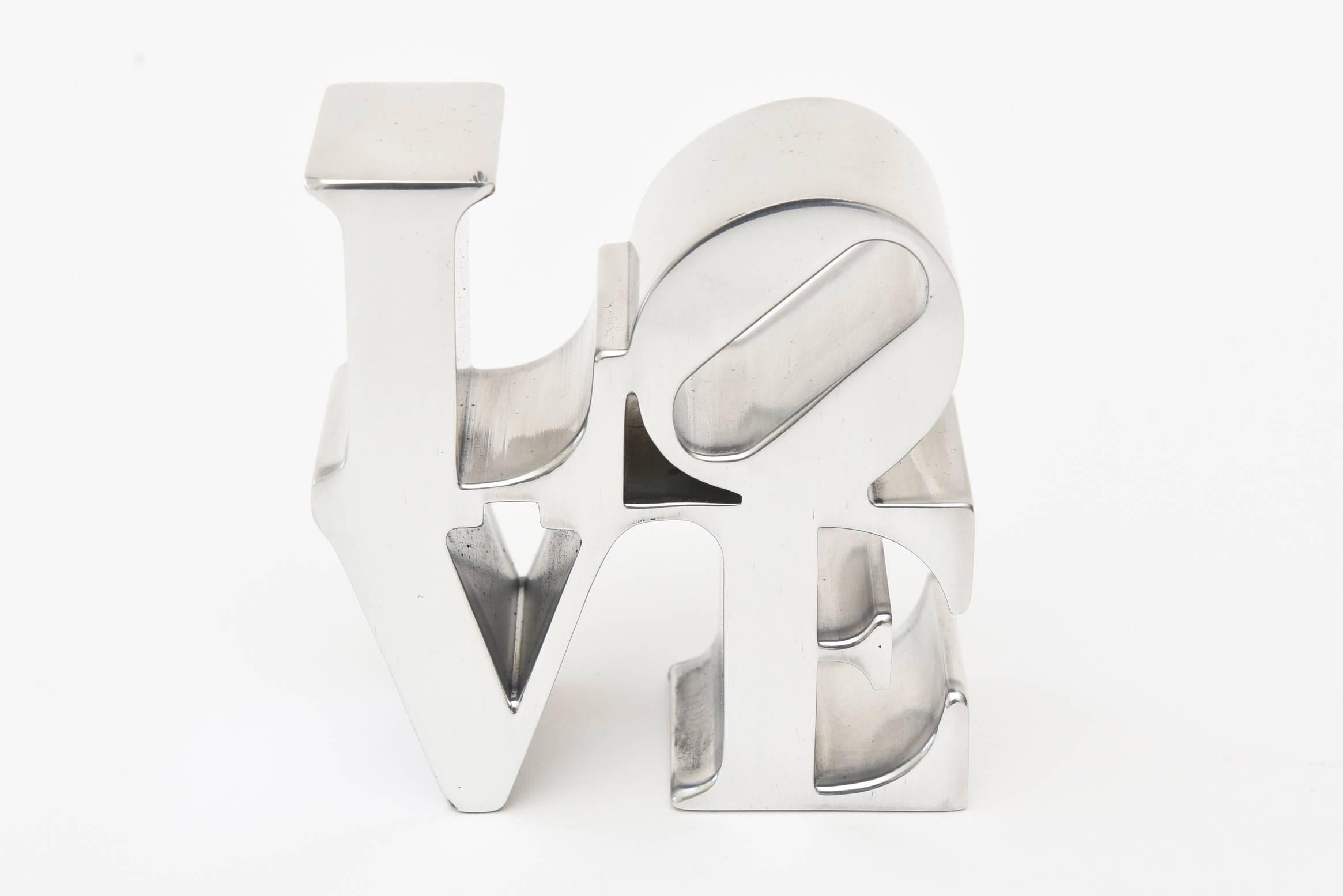 Robert Indiana Love Paperweight / Sculpture 2