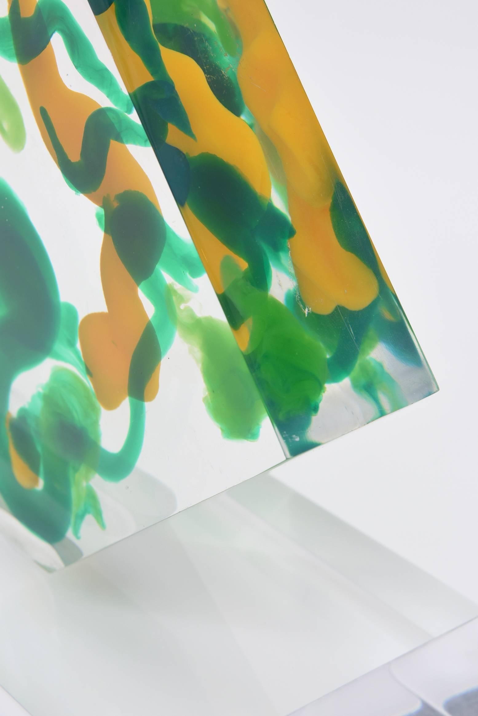Lucite Abstract Sculpture 2