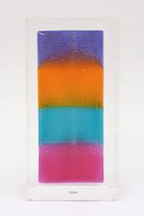 Sculpture unique en son genre inspirée de Rothko:: Norman Mercer:: tour de bloc en Lucite