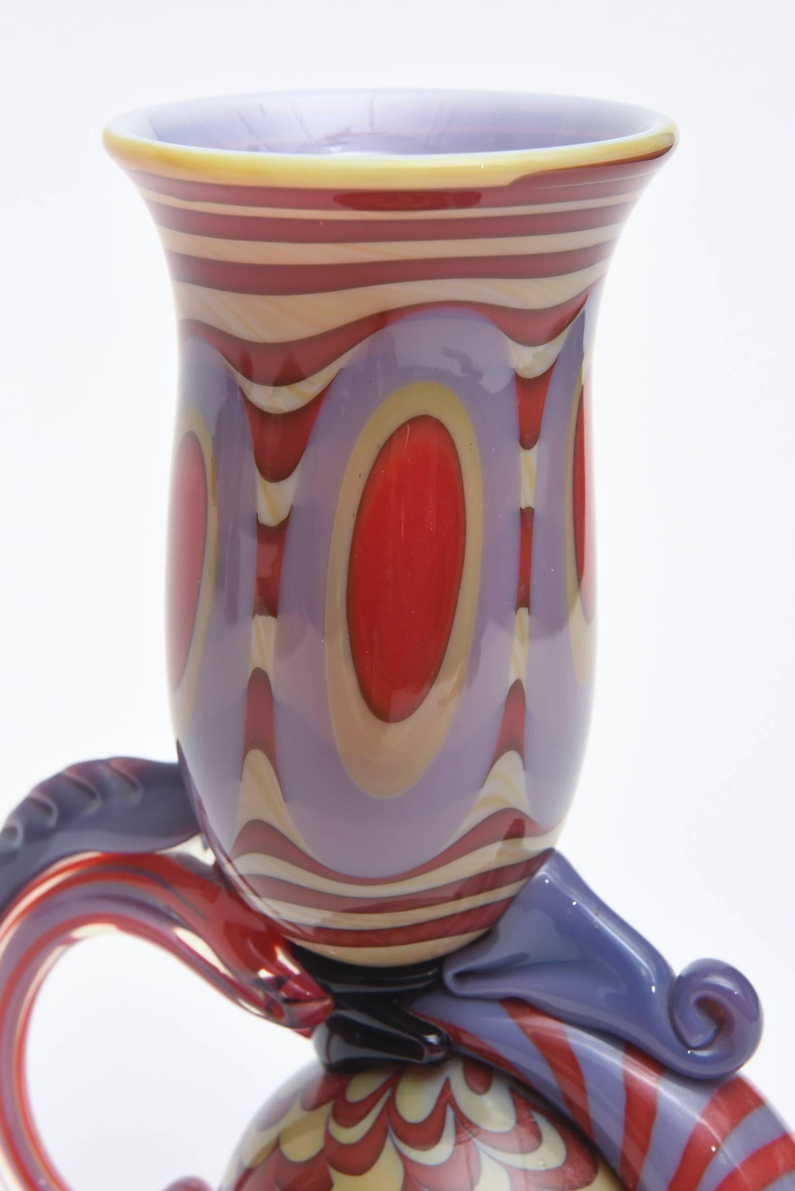 Late 20th Century Robert Levin Glass Sculpture/ Vase / Vessel /FINALE SALE