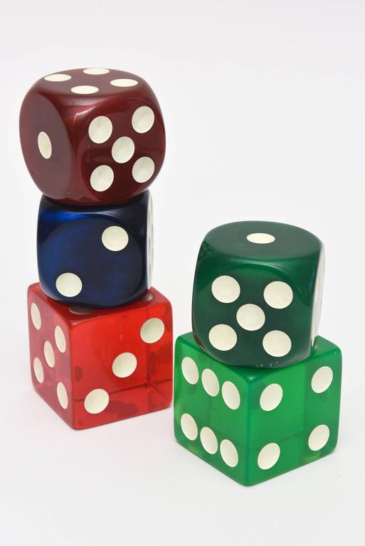 Set of 5 Bakelite Vintage Dice at 1stDibs