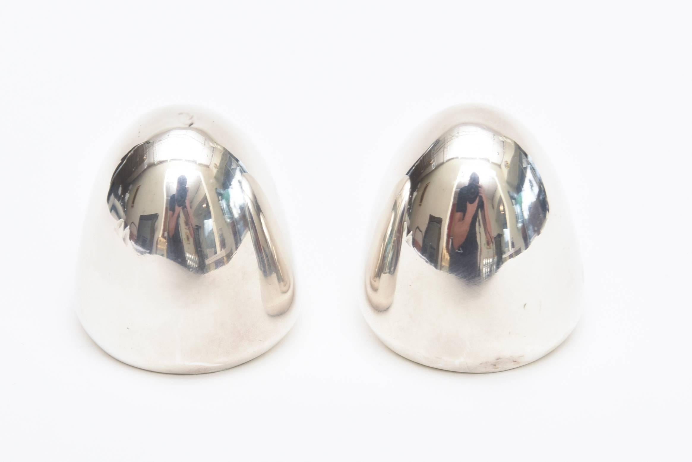 Antonio Pineda Sterling Silver Salt and Pepper Shakers Mid-Century Modern For Sale 1