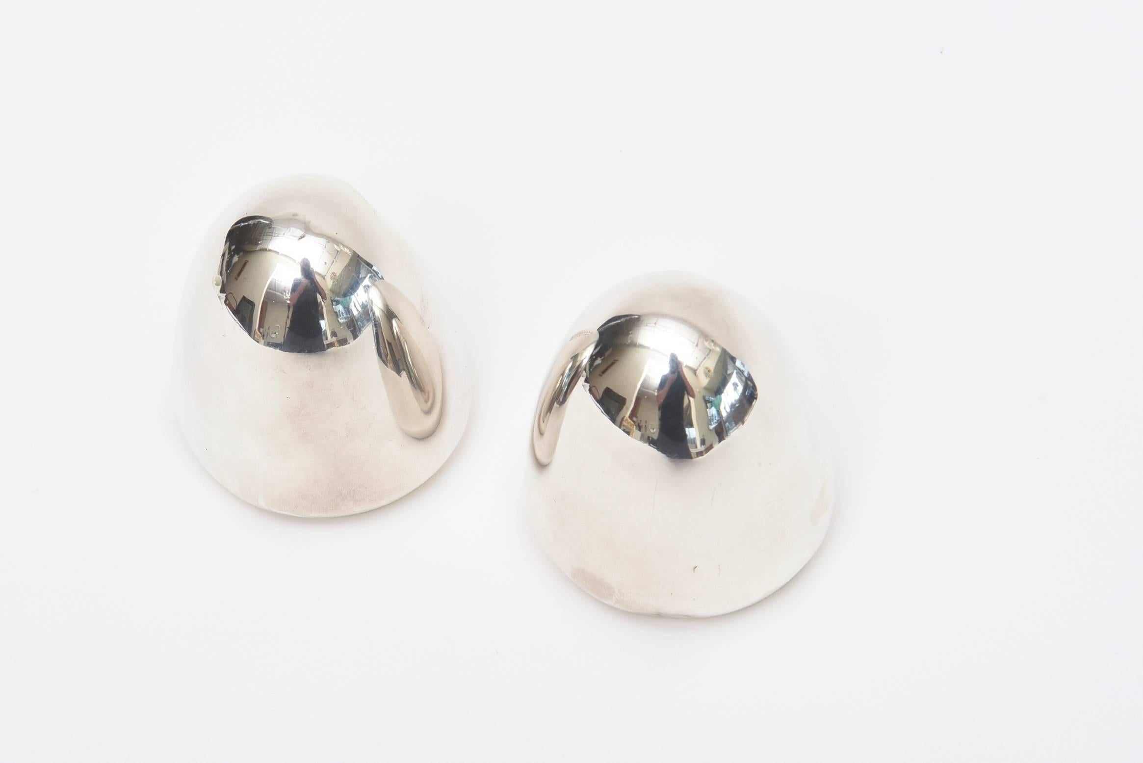 Antonio Pineda Sterling Silver Salt and Pepper Shakers Mid-Century Modern For Sale 3