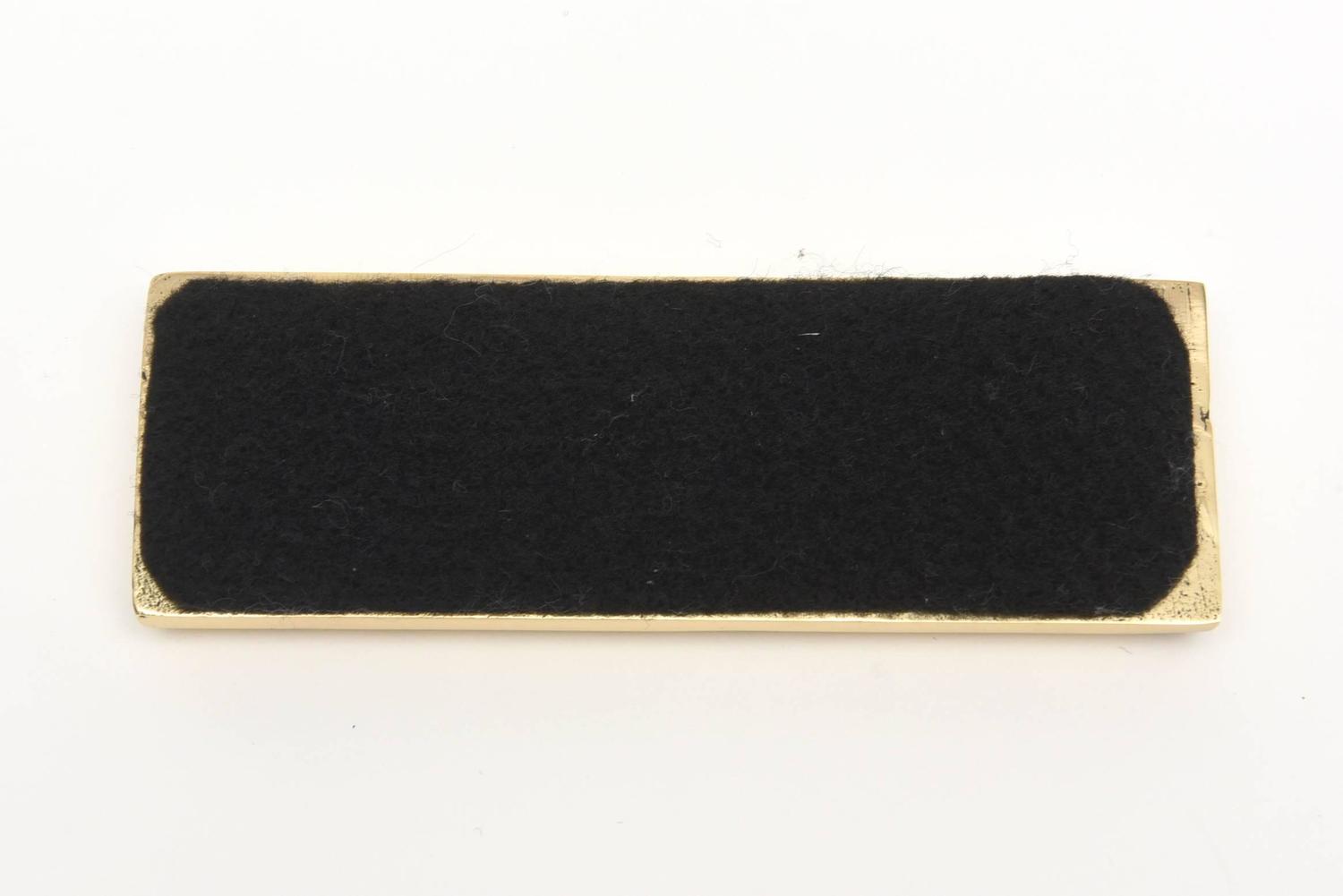 Solid Polished Brass Gold Bar/Paperweight For Sale at 1stdibs