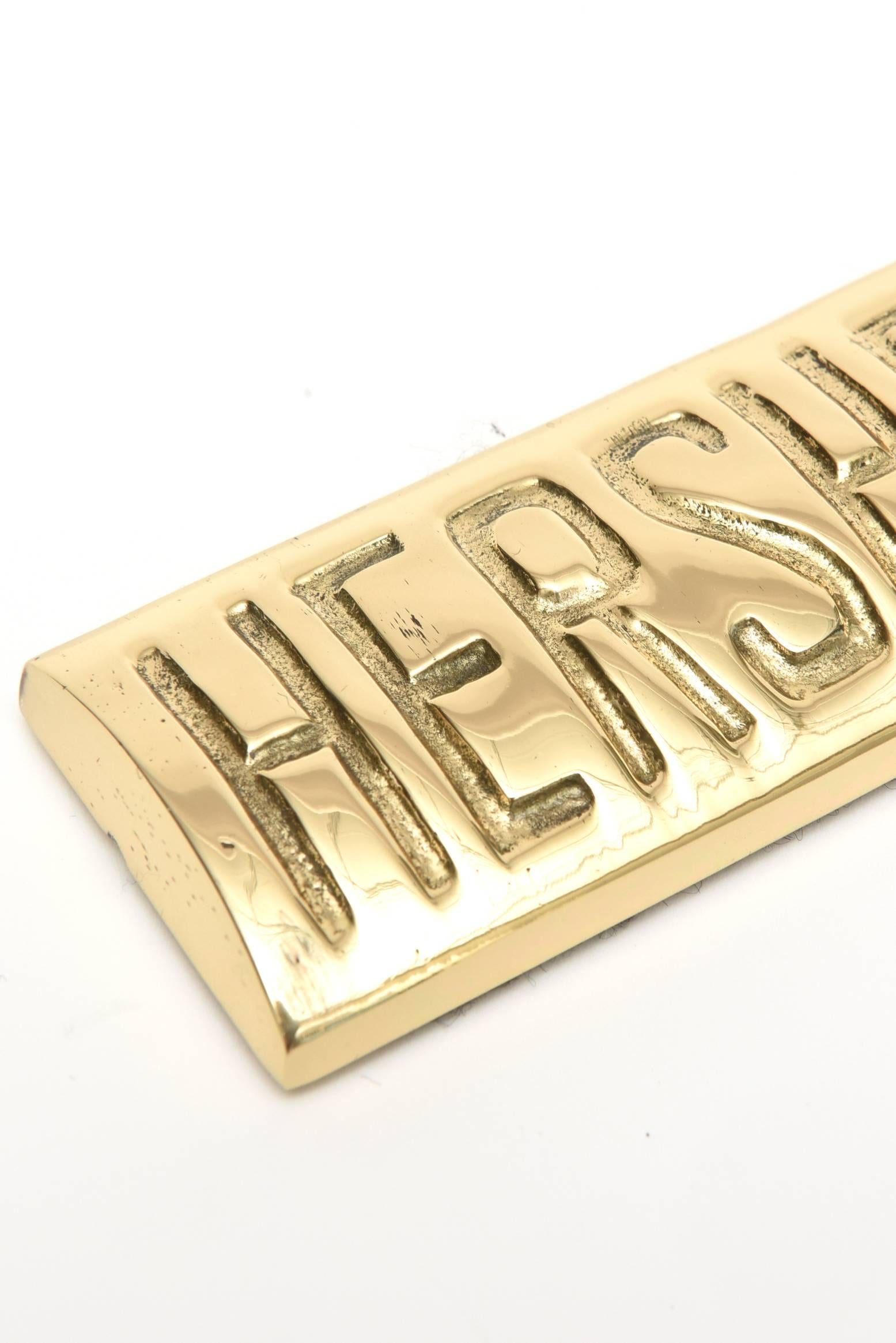 Solid Polished Brass Gold Bar/Paperweight For Sale at 1stDibs gold bar paper weight, gold bar
