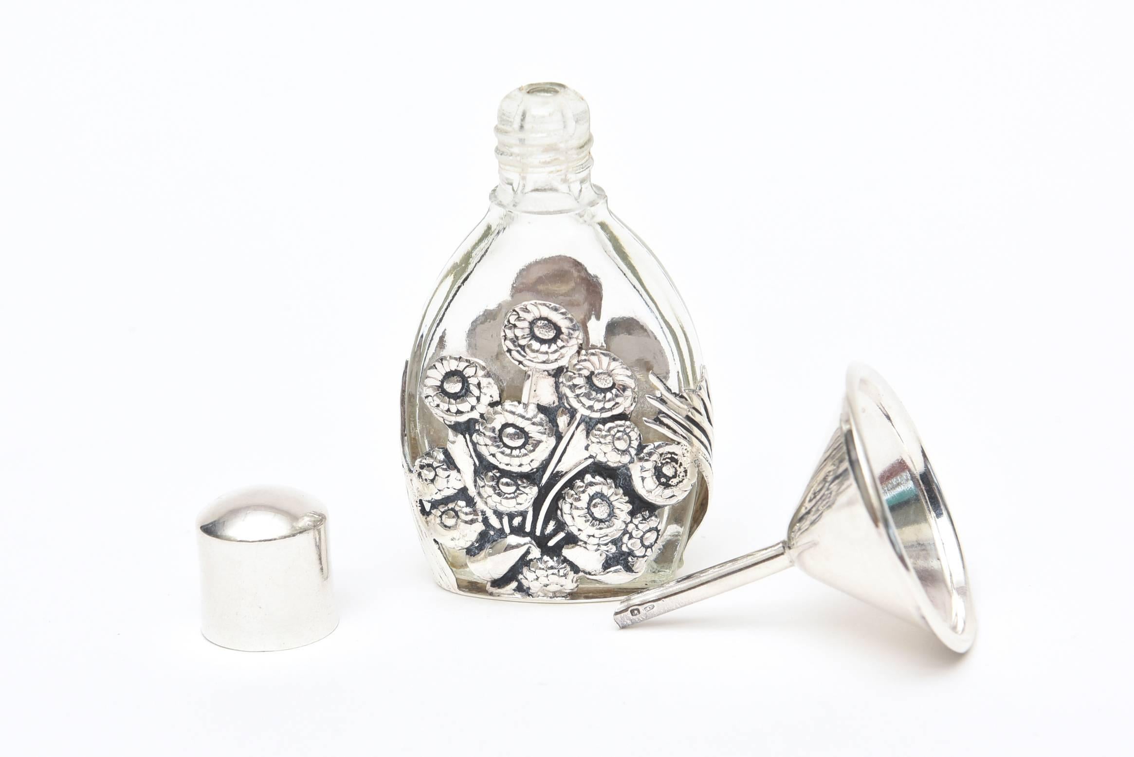 sterling silver perfume bottle