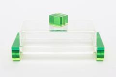 Charles Hollis Jones Style Lucite Two-Part Box Vintage