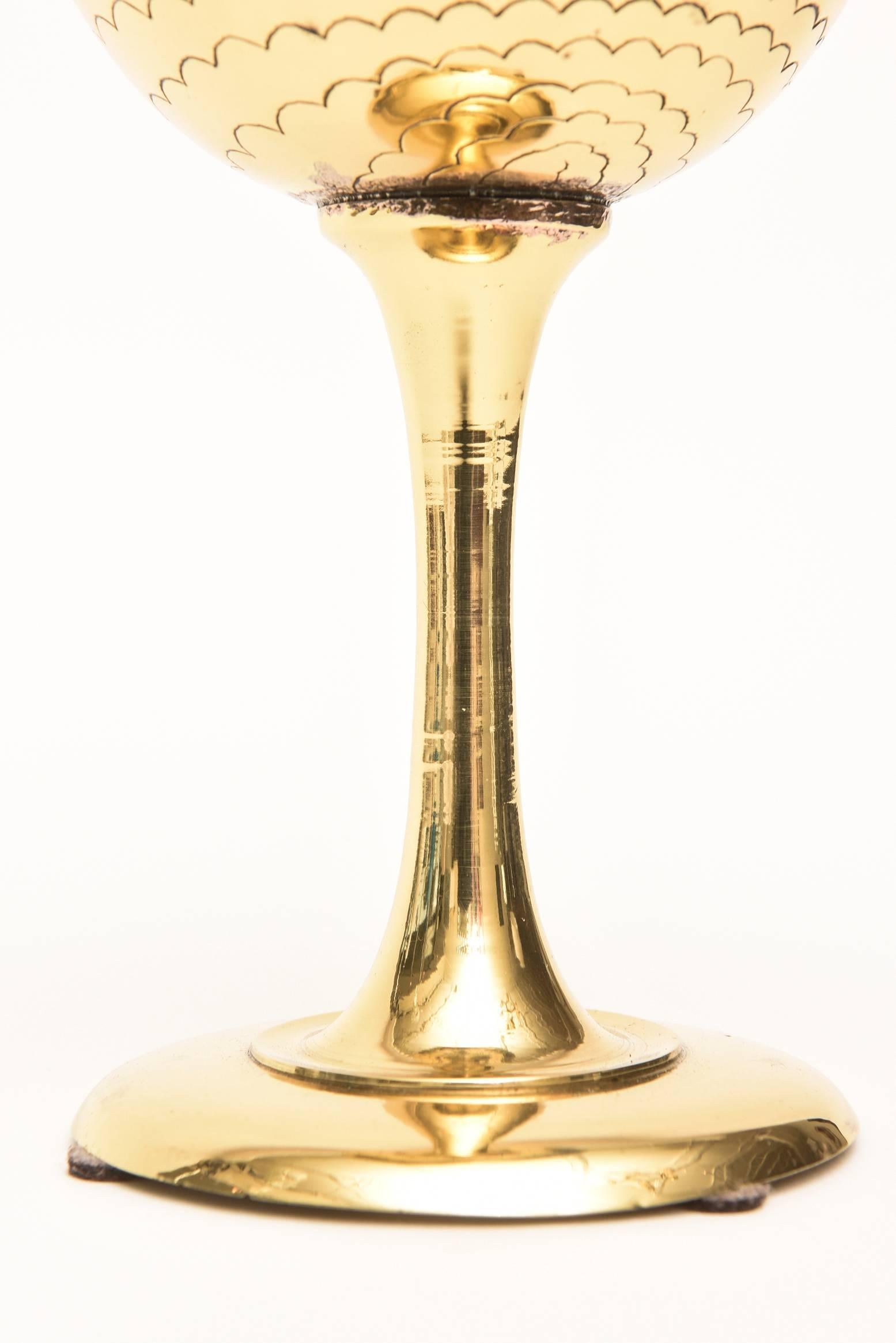 American Brass Globe Sculpture or Object Mid-Century Modern Desk Accessory