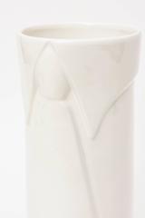 Vase vintage Raymor Pop Art Gazed Ceramic italien blanc cassé