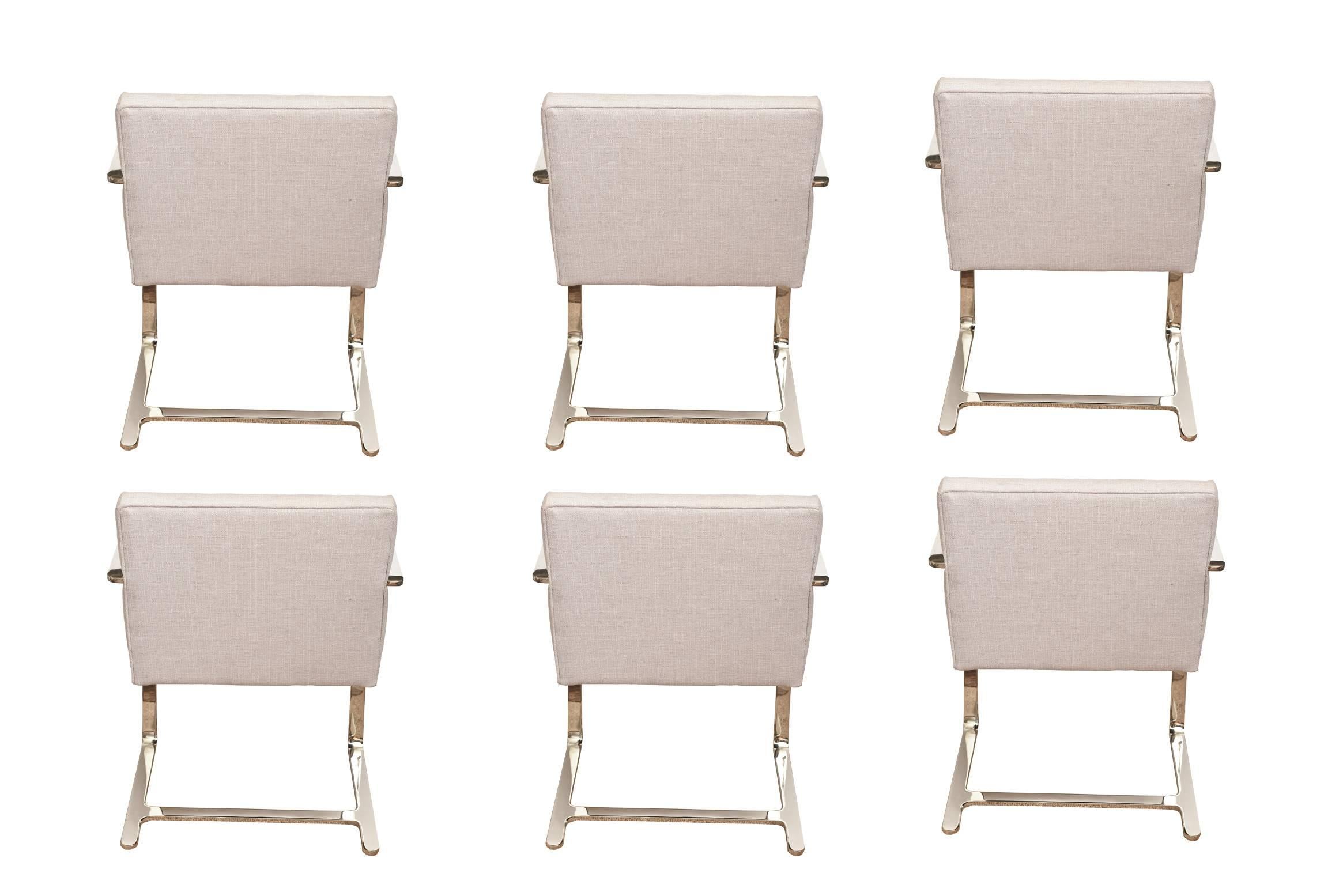 Set of Six Knoll Mies Van Der Rohe Brno Dining Chairs 2