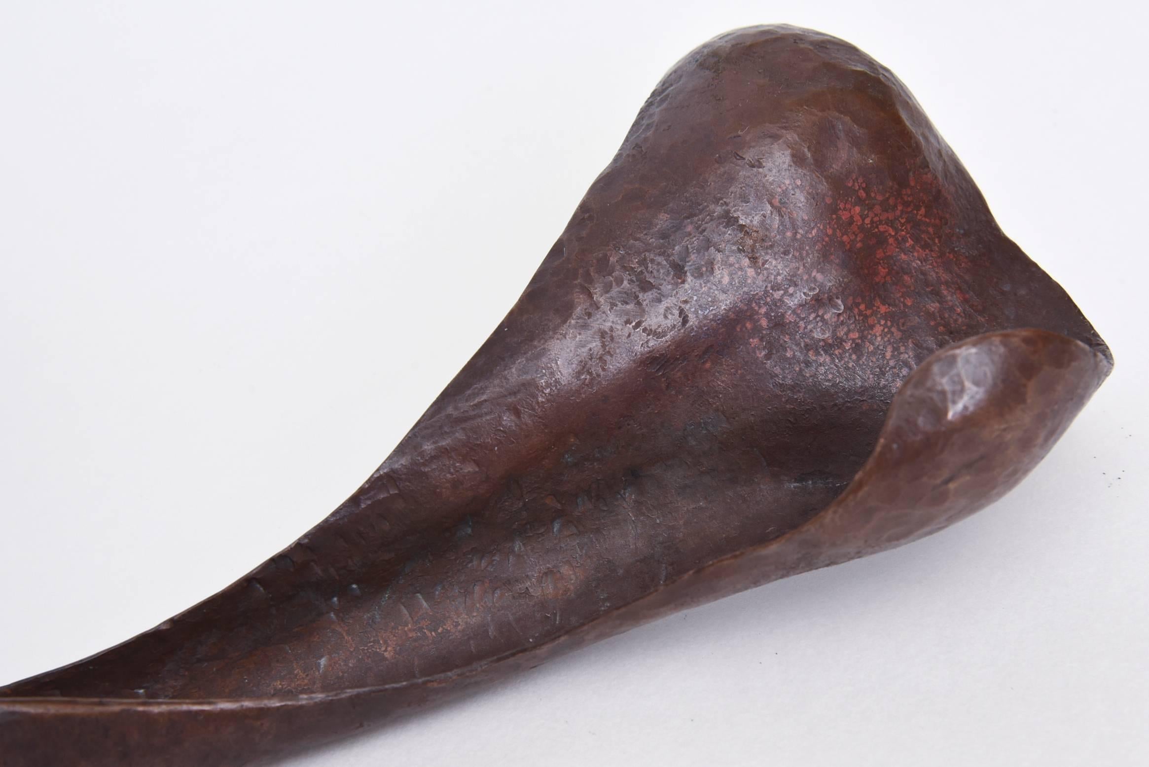 Copper Jean Arp Inspired Hand-Hammered Patinated Bio-Morphic Sculpture/Object