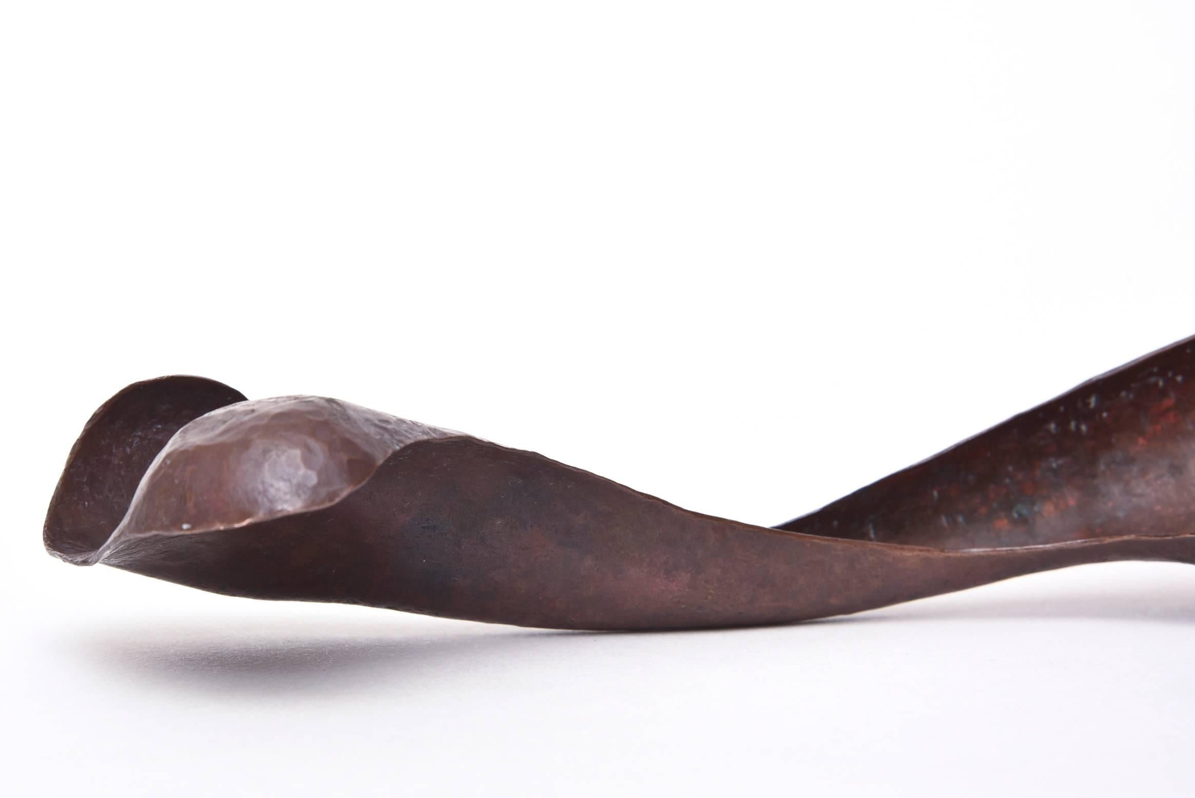 Jean Arp Inspired Hand-Hammered Patinated Bio-Morphic Sculpture/Object In Good Condition In North Miami, FL