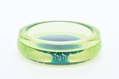 Italian Murano Bullecante Bullseye Glass Bowl