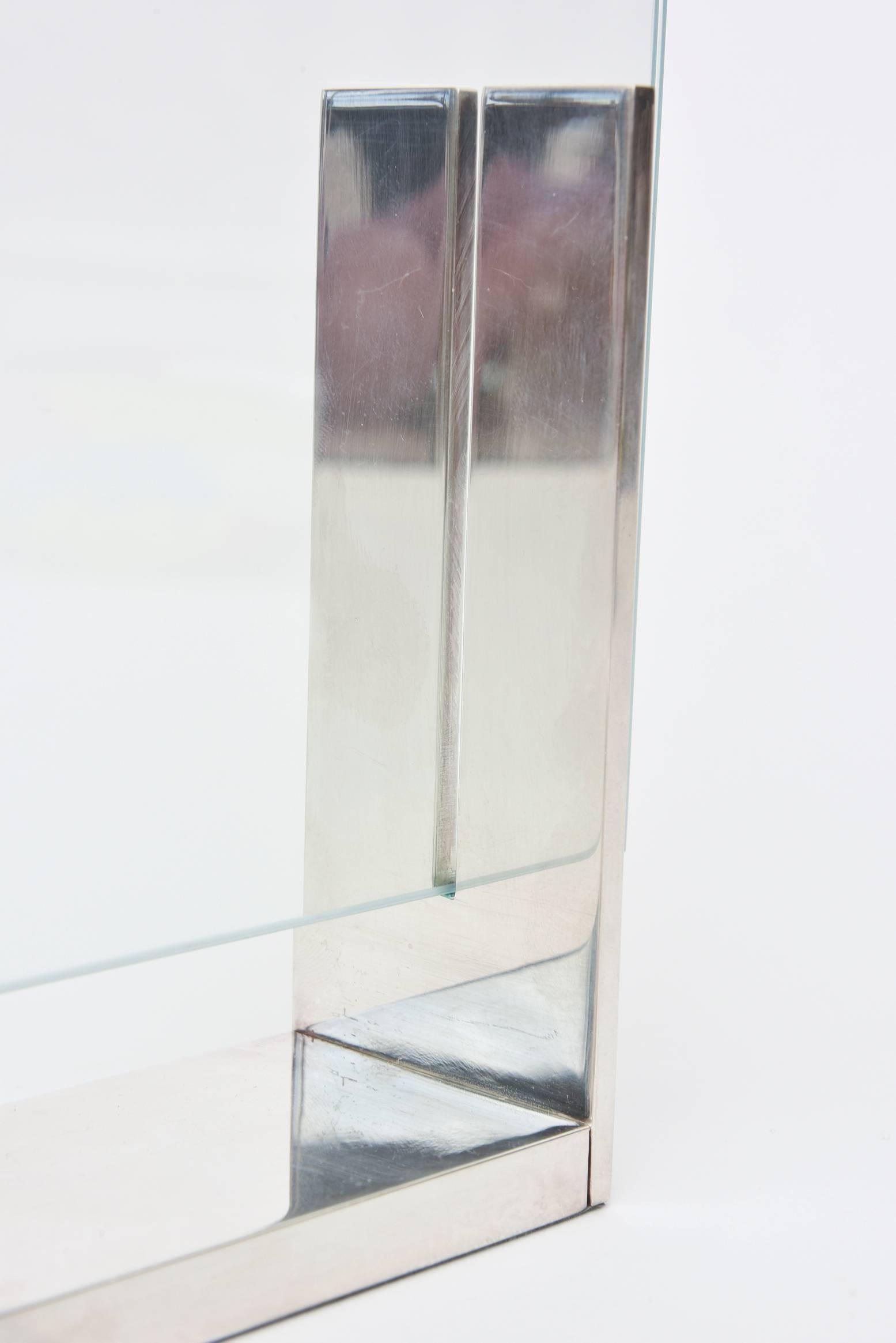 Richard Meier for Swid Powell Modernist Silver-Plate Picture Frame 3