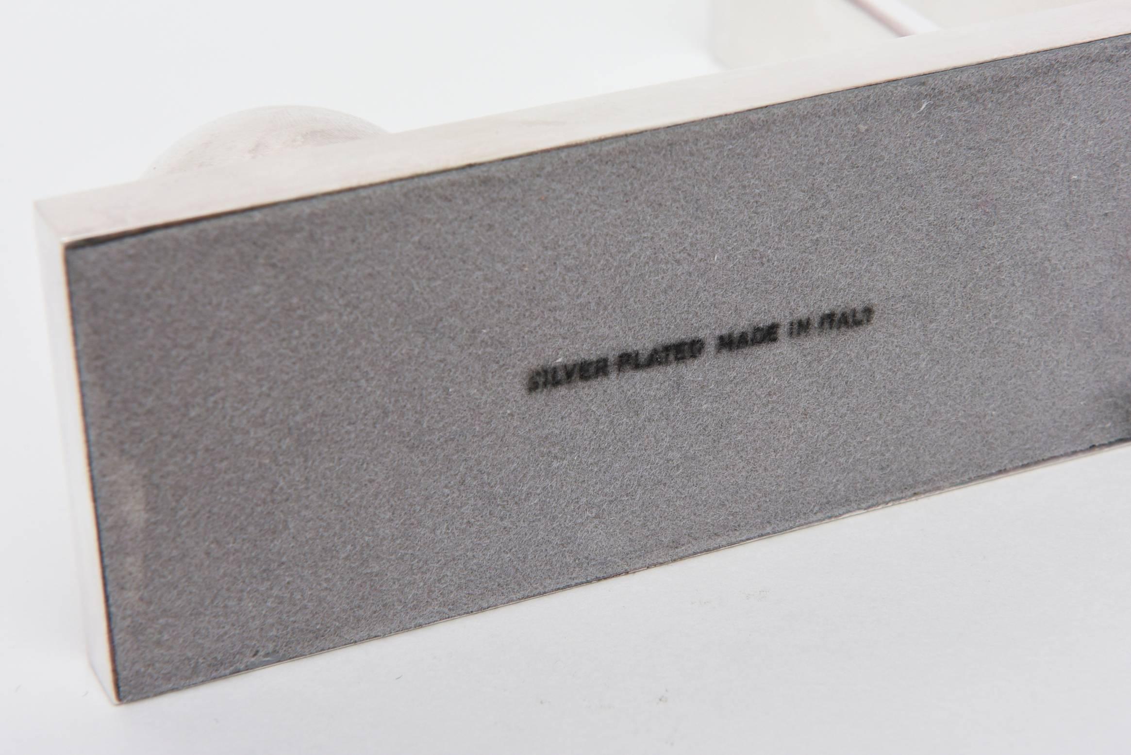 Richard Meier for Swid Powell Modernist Silver-Plate Picture Frame 4