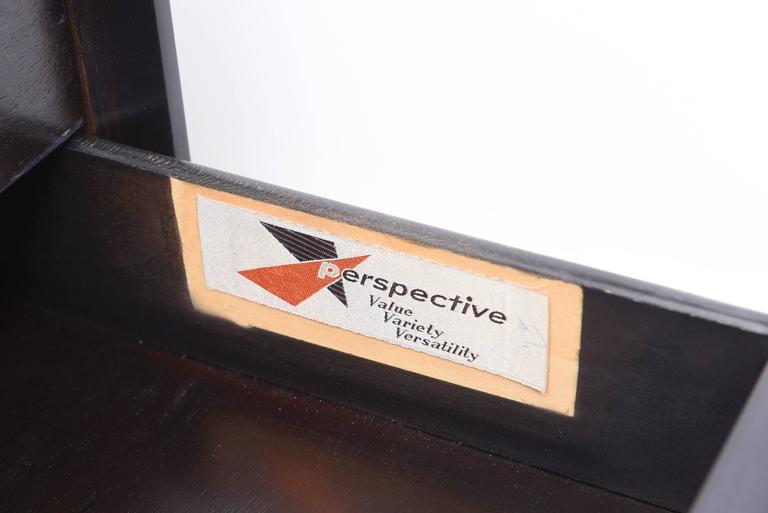 Milo Baughman MidCentury Ebonized Sculptural Floating Executive Desk