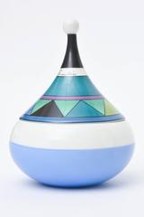 Signed Italian Emilio Pucci Vintage Ceramic Box