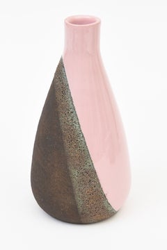 Aldo Londi For Bitossi Rare Ceramic Vase, Vessel With Textured Glaze, 1960's