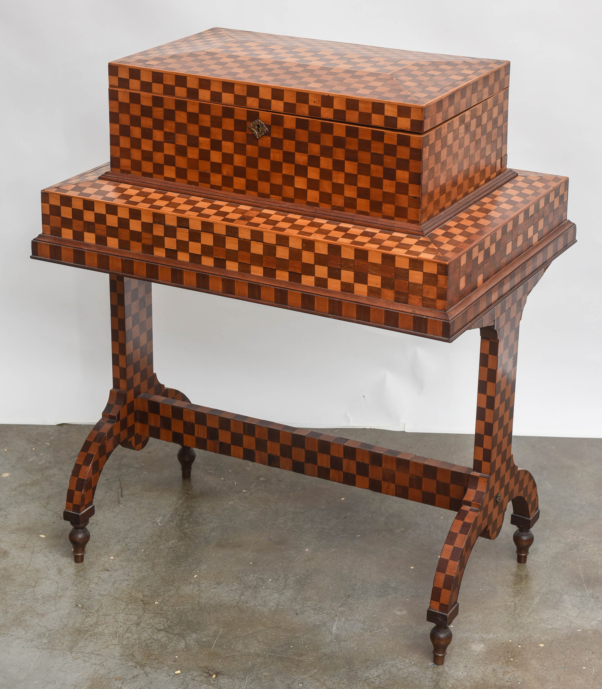 Gentleman's Marquetry Traveling Valet